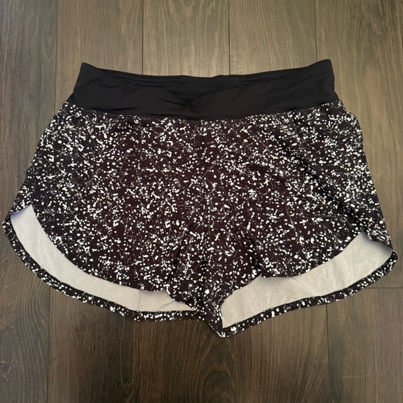 Lululemon Unicorn Find Your Pace Short 3" Lined‎ Crinkle Dust Reflective Alpine - Picture 3 of 5